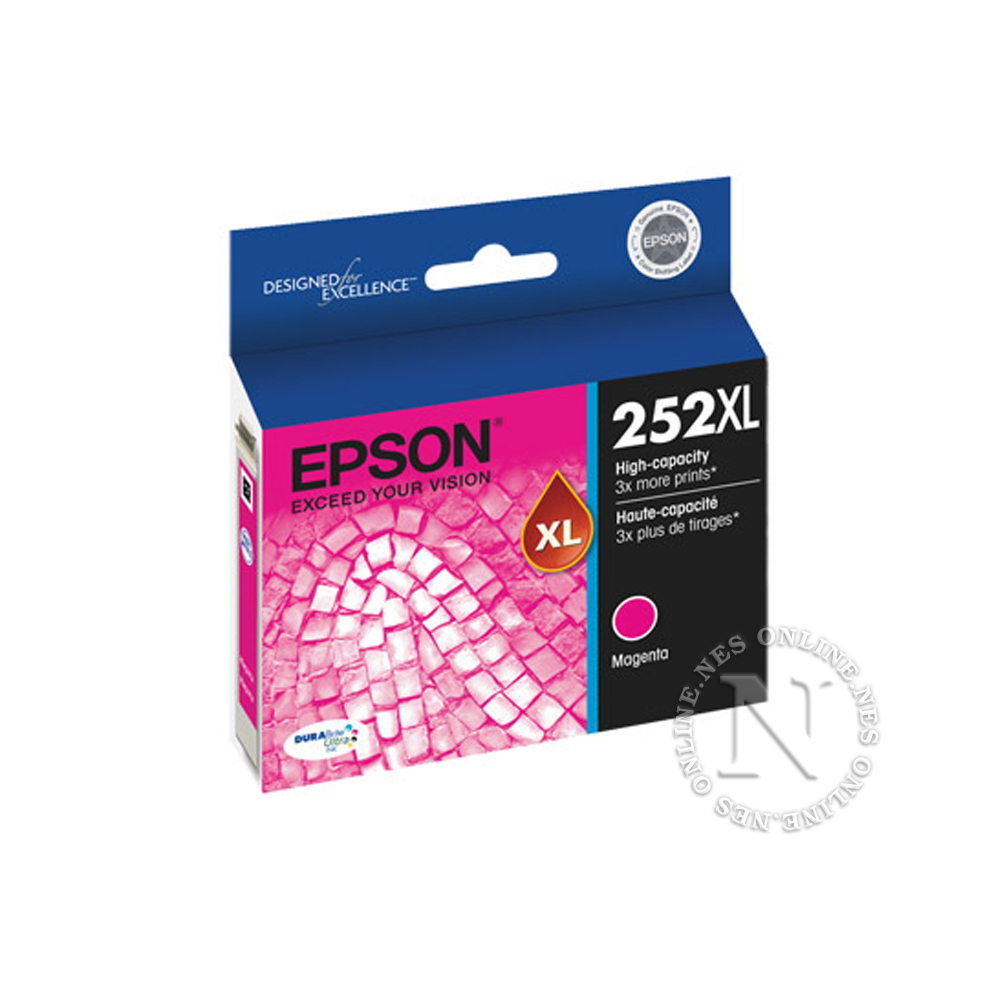 Epson Genuine 252XL MAGENTA High Yield Ink Cart T252->WF-3620/WF-3640/WF-7610/WF-7620 T253392